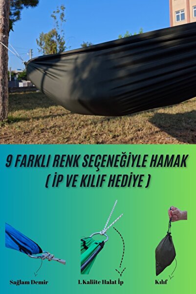 Med Online Kamp Piknik Hamağı Outdoor Su İtici Kumaş Katlanabilir Taşınabilir...