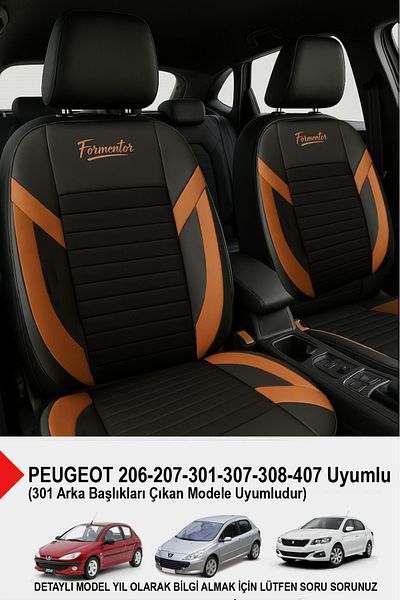 GM-DESIGN Formentor Armrest Auto Seat Cover (Peugeot 206-207-208-306-307-407 Compatible)