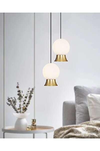 Özcan Aydınlatma 4124Y-2A Glason 2'li Sarkıt Eskitme