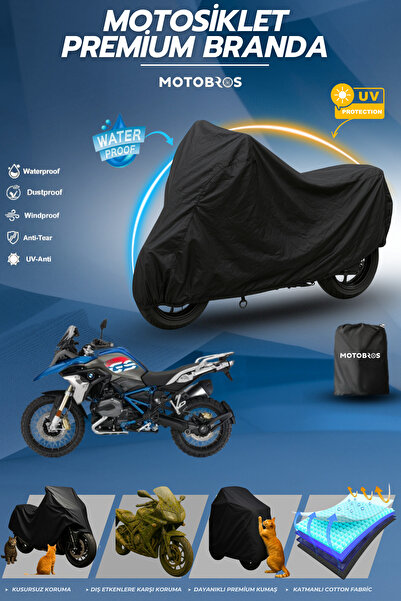 Motobros قماش القنب للدراجات النارية Bmw GS أسود مقاوم للماء ومتين (أعلى سماك...