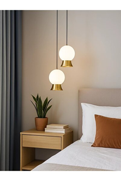 Özcan Aydınlatma 4124Y-2A Glason 2'li Sarkıt Eskitme