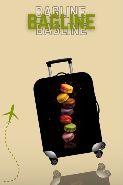 Bagline Lycra Stretch Fabric Macaron Printed Ανθεκτική θήκη βαλίτσας και βαλί...