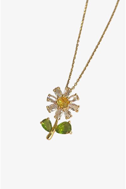 roseberry Floral Steel Necklace - R1537