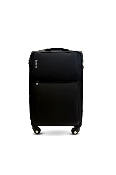 Rorik Cărucior textil, cu sistem de închidere antifurt, roți duble la 360°, mediu 69x43x25 cm, negru