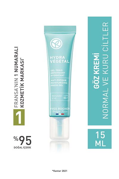 Yves Rocher Aloe Vera and Escin Fabric - Gel Textured Eye Cream, Moisturizing Care 15ml