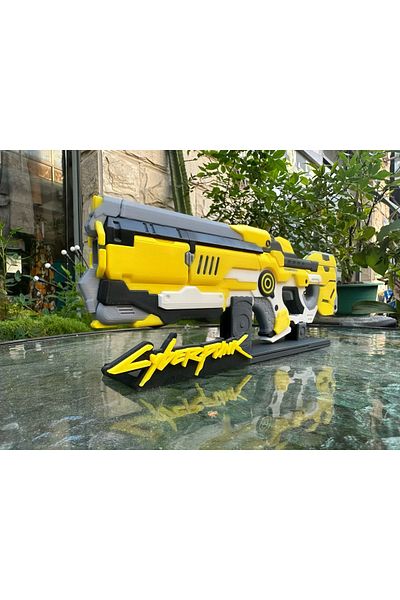 Gekan Cyberpunk 2077 Heavy Longgun Exhibition Figure with Sitili 30 cm
