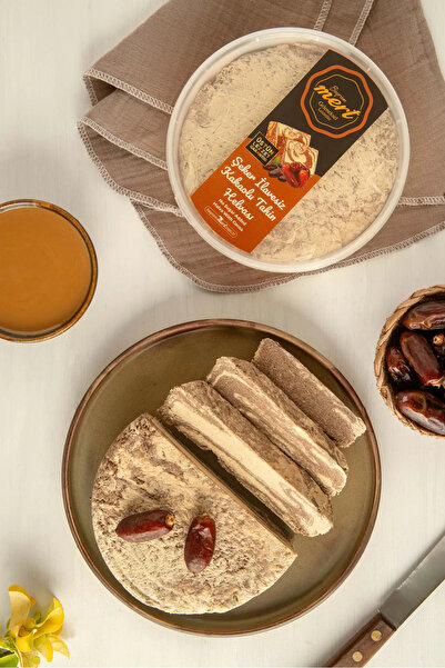 BAYRAM MERT HELVA Şeker İlavesiz Kakaolu Tahin Helvası (450 Gr)