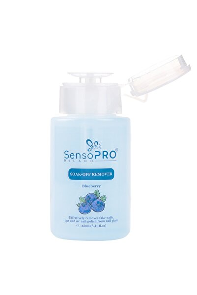 SensoPRO Milano Dizolvant de ojă SensoPRO Milano Blueberry - Dizolvant de gel, ojă semipermanentă, vârfuri, 160 ml