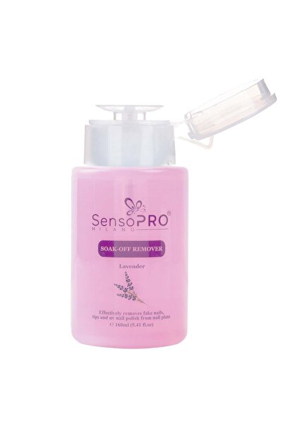 SensoPRO Milano Dizolvant de ojă SensoPRO Milano Lavender - Dizolvant de gel, ojă semipermanentă, vârfuri, 160 ml
