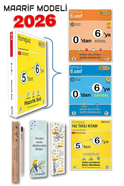 Tonguç Yayınları Maarif Model 2026 - 5'ten 6'ya Hazırlık Seti