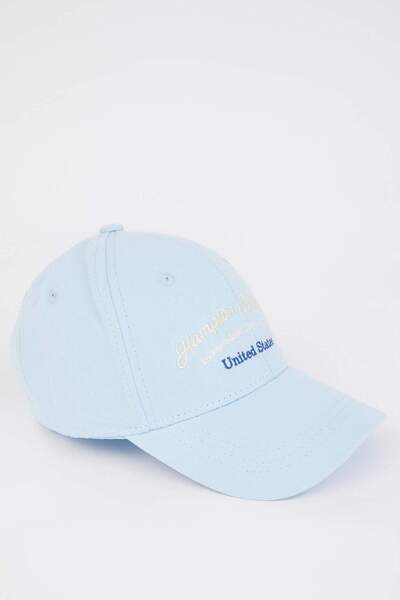 DeFacto Șapcă de baschet de baseball țesută cu imprimeu autocolant pentru femei D9484AX25SM