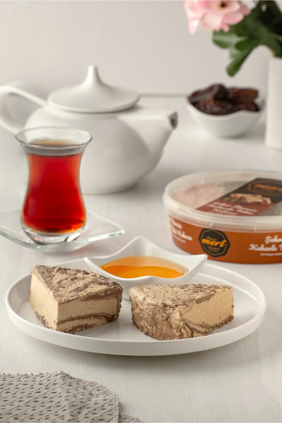 BAYRAM MERT HELVA Şeker İlavesiz Kakaolu Tahin Helvası (450 Gr)