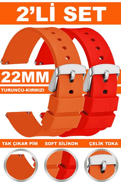 Trendburada Huawei Watch Gt Gt2 Gt3 Gt4 Gt5 Pro 46Mm-Xiaomi Redmi Watch 5 Active-Lite Compatible 22mm Silicone Band