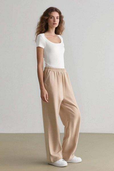DeFacto Stretchy Waisted Basic Straight Harem Pants E4359Ax25Sp