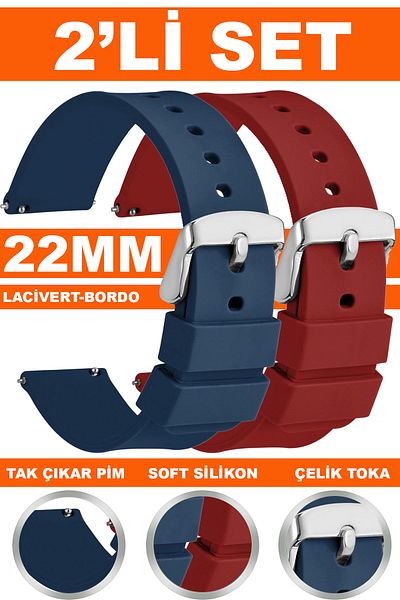 Trendburada Huawei Watch Gt Gt2 Gt3 Gt4 Gt5 Pro 46Mm-Xiaomi Redmi Watch 5 Active-Lite Compatible 22mm Silicone Band