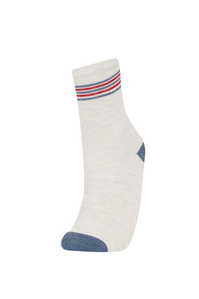 DeFacto 5-teilige lange Baumwollsocken für Jungen E5532A8NS