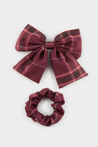 DeFacto Damen 2 Stück Plaid gemusterte Schnalle E5736AXNS