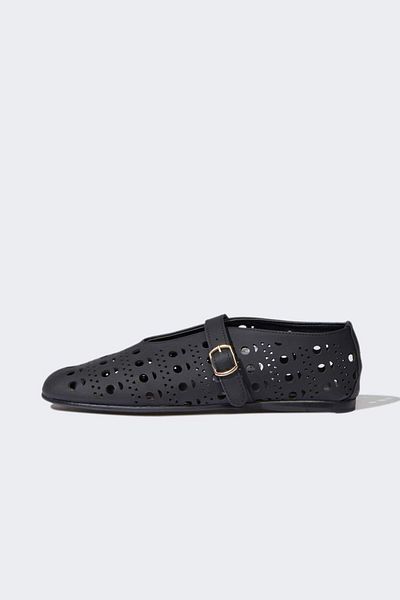 DeFacto Damen-Ballerinas mit flacher Sohle und einem Riemen E7178AX25SP