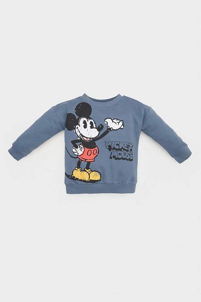 DeFacto Hanorac Disney Mickey & Minnie cu gât crew pentru bebeluși E4710A525SP