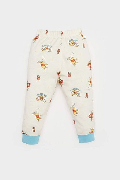 DeFacto Disney Winnie the Pooh Baby Boy Pajamas Set - Long Sleeve Combed Cotton Sleepwear Top and Bottom E0755A525S