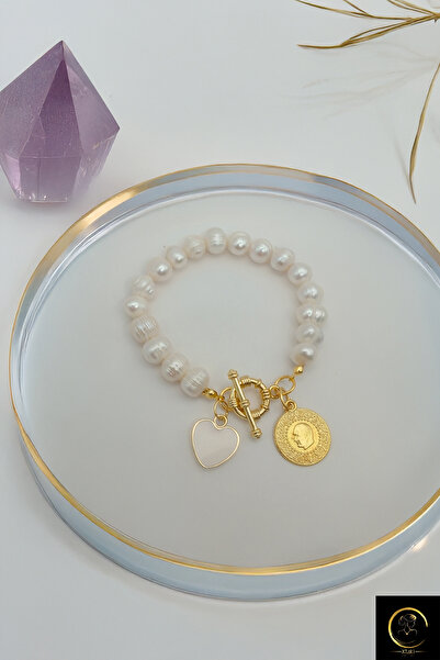 xtaki Gerçek Inci Bileklik, Çeyrekli Bileklik, Incili Bileklik, Altın Inci Bileklik, Tatlı Su Incisi