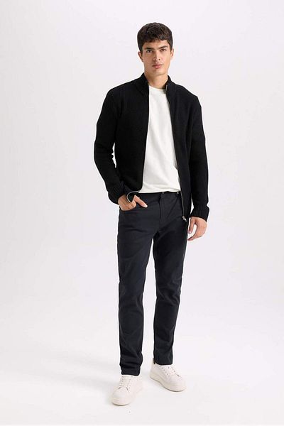 DeFacto Summer Gabardine Chino Canvas Pants Slim Fit Slim Fit Narrow Leg with Pockets B2089Ax25Sp