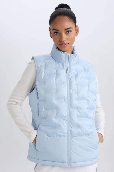 DeFacto DeFactoFit Water Repellent - Vestă sport gonflabilă matlasată cu guler și fermoar D6082AX25SP