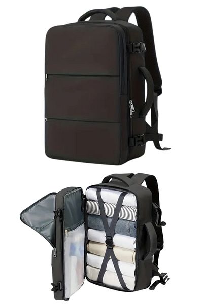 woys Travel Backpack, Laptop Bag Lightweight Hand Bag Mr Small Suitcase Suitcase Bag Black