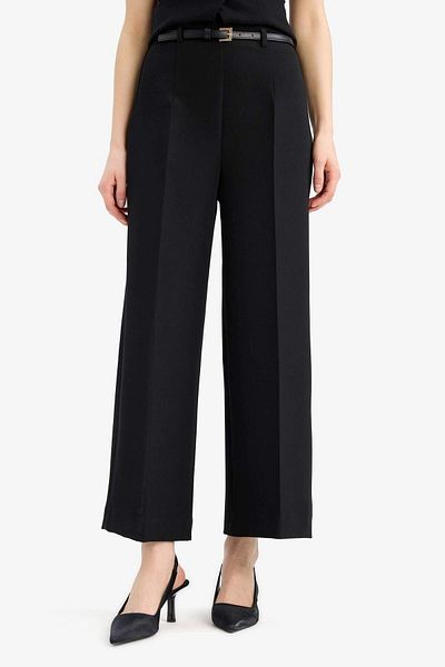 DeFacto Pantaloni pantaloni cu talie înaltă, drepti, cu buzunare largi E7242AX25SP