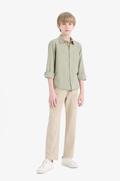 DeFacto Boy's Standard Leg Gabardine Trousers D7679A825Sp