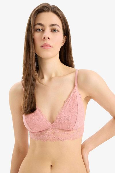DeFacto Bralet cu tampoane acoperite cu dantelă-Fall in Love D7843AX25SP