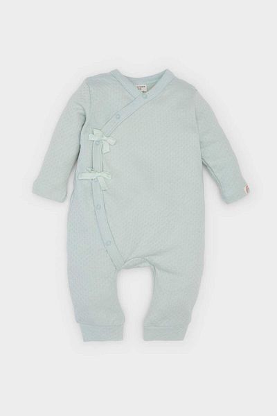 DeFacto Baby-Strampler für Neugeborene mit Druckknopfverschluss und langen Ärmeln E2383A525SP
