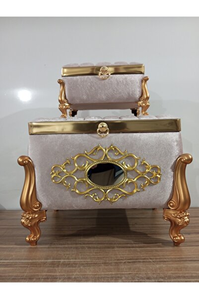 Hasret Çeyiz Sandık Gelin Damat Söz Nişan Bohça Çeyiz Sandığı 2li 0657