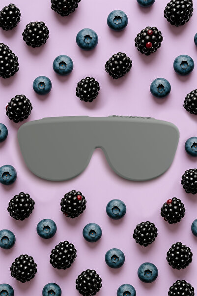 CARRY Me Case Gri Katlanabilir Silikon Gözlük Kılıfı