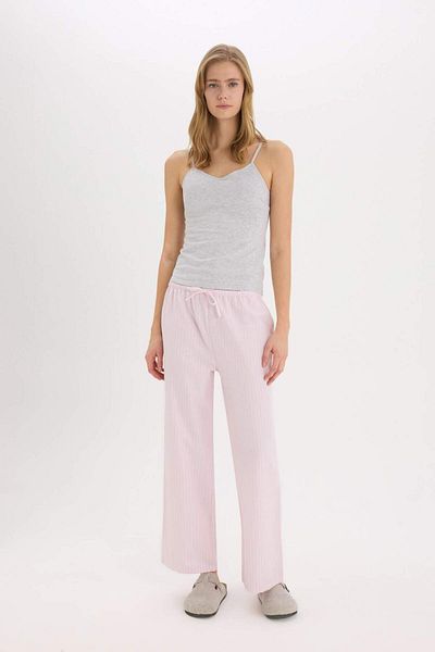 DeFacto Fall in Love Pantaloni de pijama din popelin cu croială normală E3116AX25SP