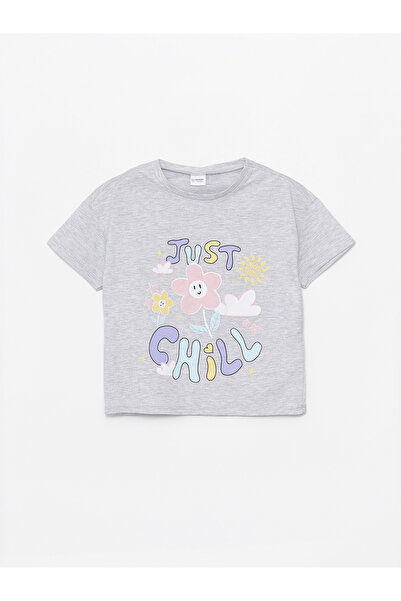 LC Waikiki Girl - Crew Neck Printed Short Sleeve Pajama Set