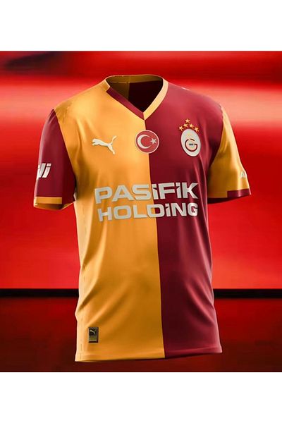 Galatasaray S.K. Piece Jersey 25/26 Home Jersey Piece Men's Jersey Yellow-Red