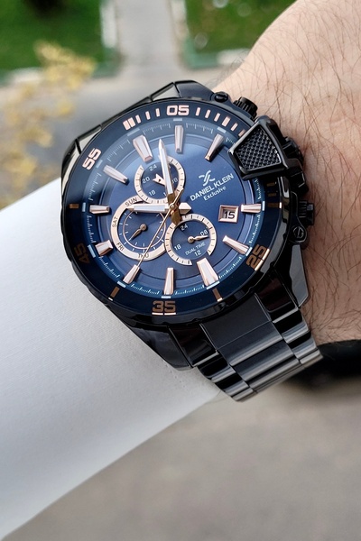 Daniel Klein Kadranı Lacivert Kordonu Siyah Renk 47 Mm İç Göstergeleri Aktif ...