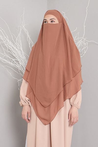 Mihrisina collection 3 layer soufflé hijab khimar hijab shawl ready turban