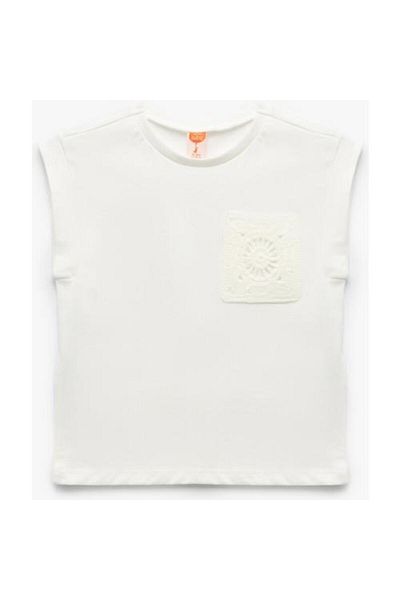 Koton Crew Neck Cotton Pocket Detailed Sleeveless T-Shirt