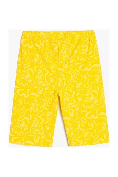 Koton Kurze Strumpfhose aus Baumwolle mit Batikmuster, elastischer Bund
