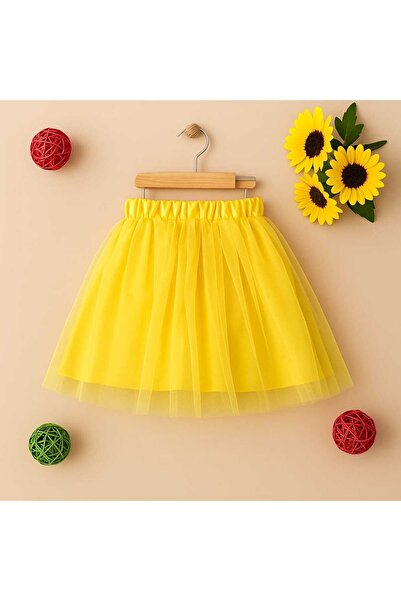 OPPOMİO Kız Çocuk Renkli Tül Tütü Etek - Parti & Günlük Giyim