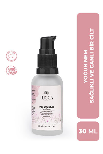 LUCCA BEAUTY DeepMoisture Nemlendirici Serum 30ml -Bitkisel, Provitamin B5, H...