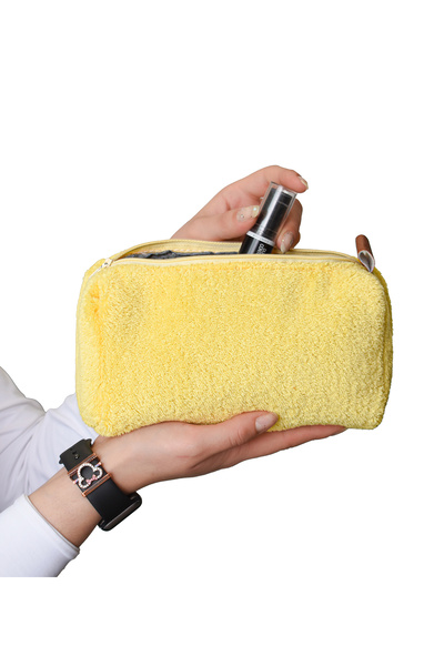 Özgüner Oyuncak Pabtex Large Plush Makeup Bag - Carry All Your Cosmetic Products