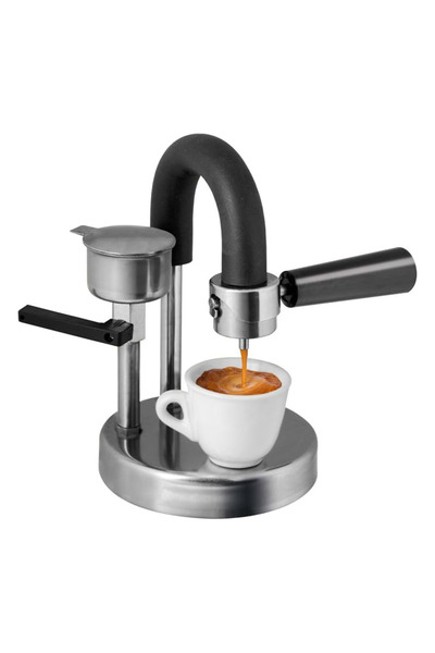 TENOR Espressor pentru Aragaz Teno®, moka, universal, pentru plita electrica/ceramica/cu inductie, gri