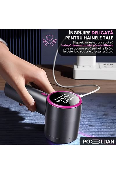 OEM Electric Lint Remover, Rechargeable, Stainless Steel Blade, Compact Design