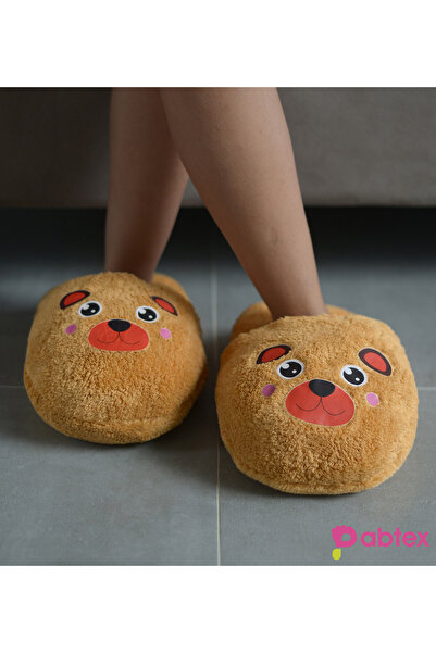 Pandamkee Pabtex Cute Animal Patterned Casual Size Plush Slippers