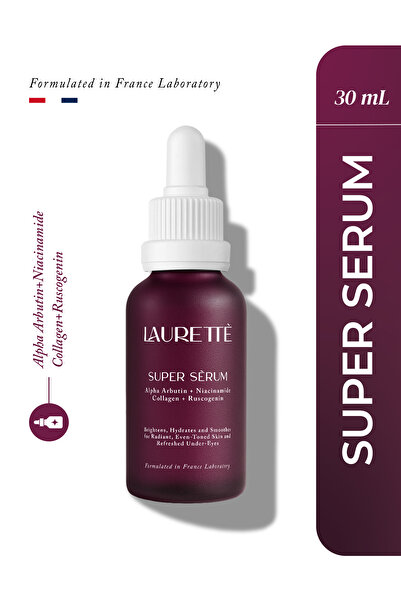 Super Serum Leke Karşıtı Aydınlatıcı Ton Eşitleyici Alpha Arbutin, Niacinamide, Kolajen Serum 30 ML