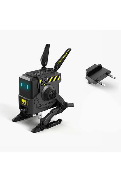Gravastar 65W Fast Charging Adapter with Alpha65 Gray Robot Figure
