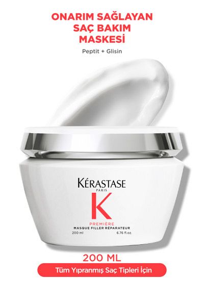 Kerastase قناع العناية بالشعر المضاد للكسر من Premiere Masque Filler Réparateur 200 مل